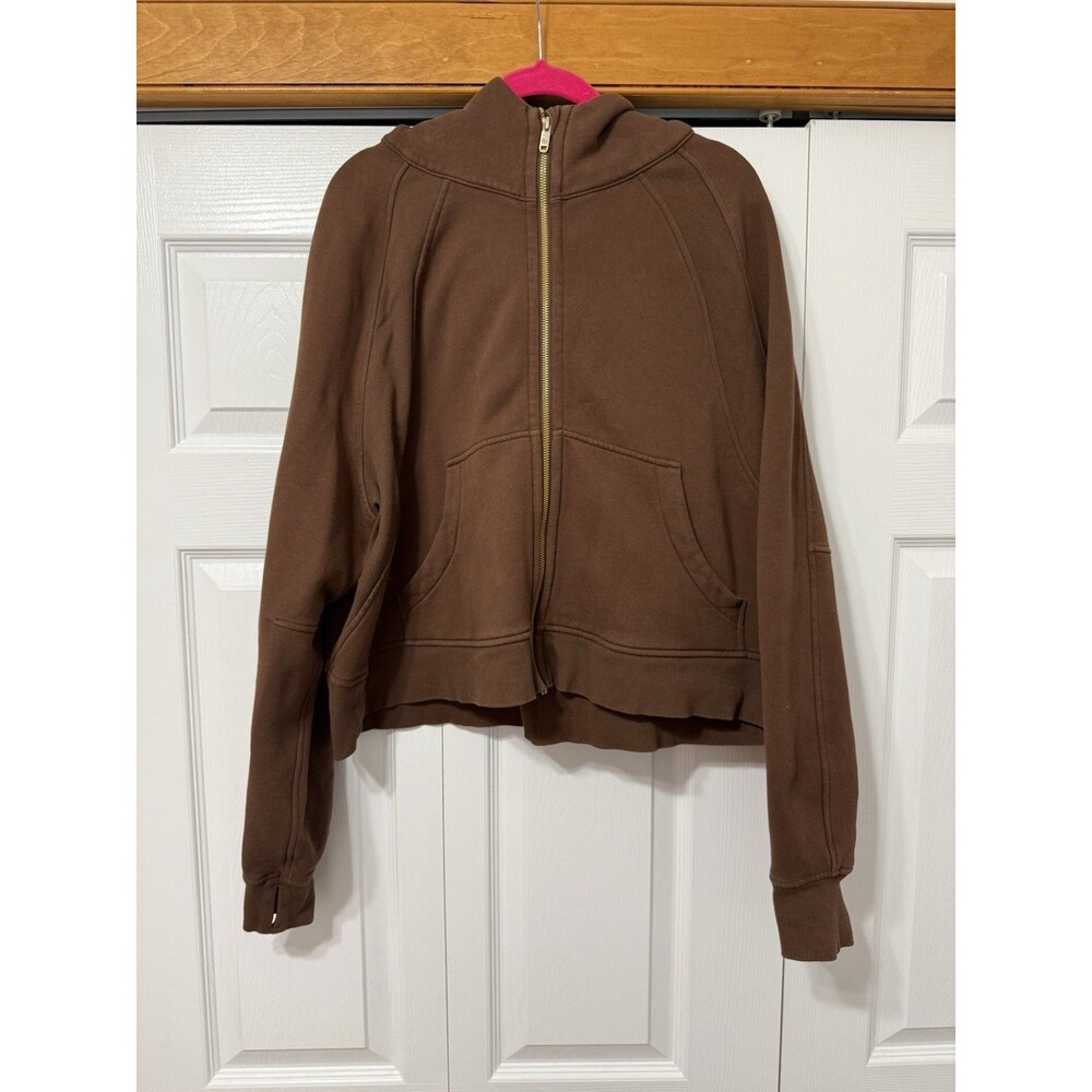 Lululemon Brown Full-Zip Hoodie – Size XL/XXL